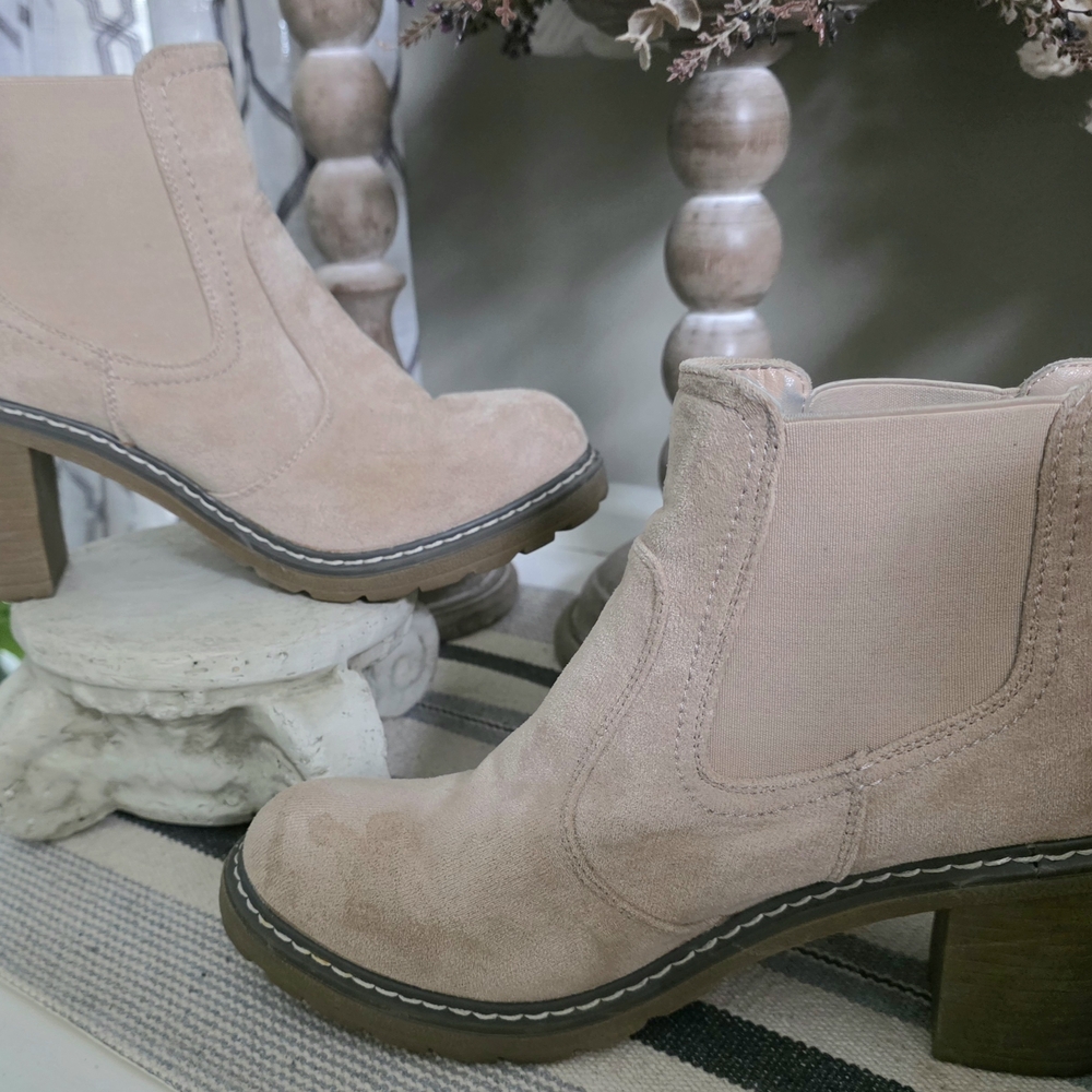 Tan Suede Ankle Boots